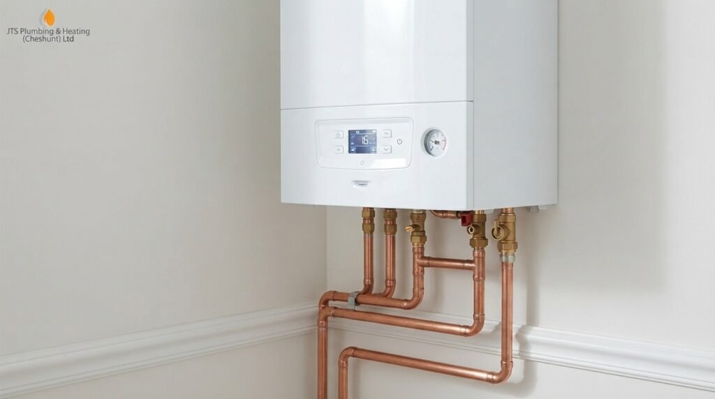 Old boiler being removed ahead of a Boiler Replacement Service