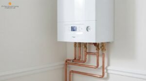 Old boiler being removed ahead of a Boiler Replacement Service